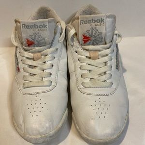 Vintage Reebok Classic Womens White Leather